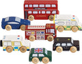 London Car Set Premium Wooden Toys